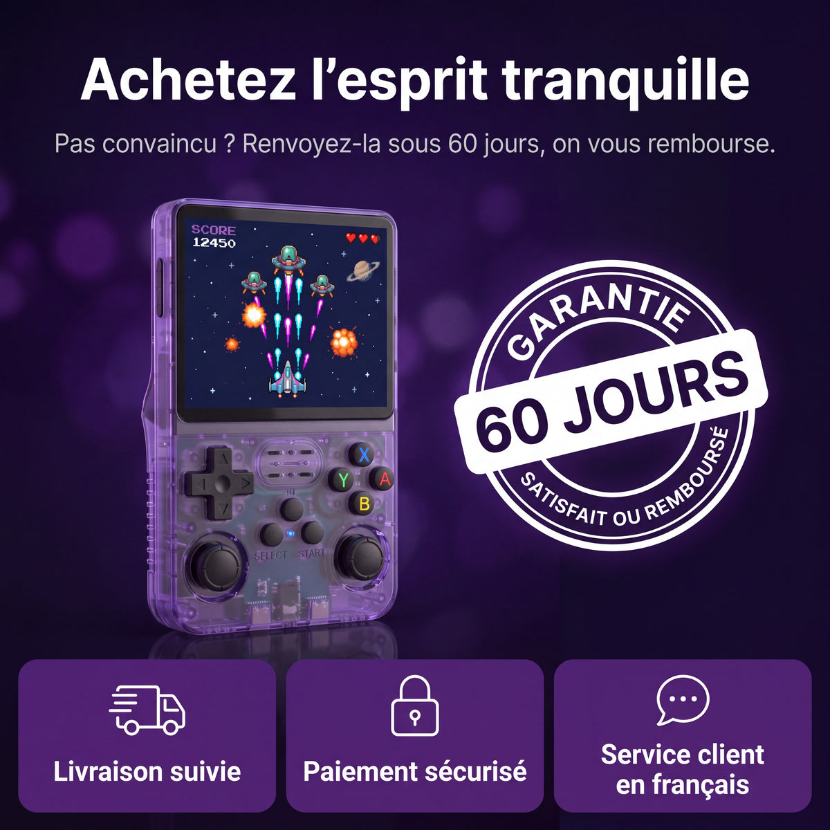 Console Rétro Portable GAMYKA – Écran IPS 3,5" et des milliers de jeux